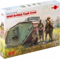 Model do sklejania (modelarstwo) ICM WWI British Tank Crew (1:35) 