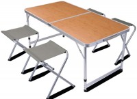 Meble turystyczne REDCLIFFS Foldable Camping Table With 4 Chairs 
