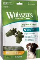 Karm dla psów Whimzees Dental Treasts Alligator M 360 g 12 szt.