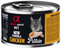 Zdjęcia - Karma dla kotów Alpha Spirit Cat Canned Chicken Protein 200 g 