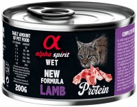 Zdjęcia - Karma dla kotów Alpha Spirit Cat Canned Lamb Protein 200 g 