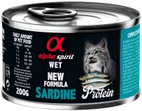 Zdjęcia - Karma dla kotów Alpha Spirit Cat Canned Sardine Protein 200 g 