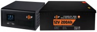 Zdjęcia - Zasilacz awaryjny (UPS) Logicpower LPE-B-PSW-1000VA Plus + LP LiFePO4 12V 200 Ah 1000 VA