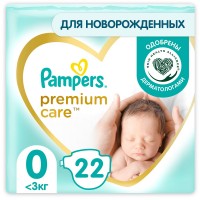 Zdjęcia - Pielucha Pampers Premium Care 0 / 22 pcs 