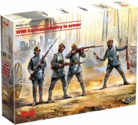 Фото - Збірна модель ICM WWI German Infantry in Armor (1:35) 