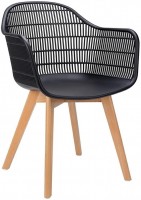 Krzesło Modesto Design Basket Arm Wood 