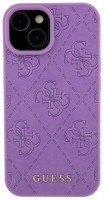 Zdjęcia - Etui GUESS Leather Stamped for iPhone 15 