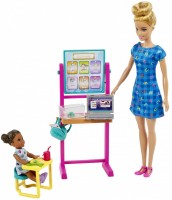 Lalka Barbie Teacher Playset HCN19 