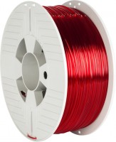 Filament do druku 3D Verbatim PET-G Red Transparent 1.75mm 1kg 1 kg  czerwony