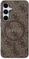 Чохол GUESS Leather Metal Logo with MagSafe for Galaxy S24 