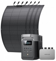 Зарядна станція EcoFlow DELTA Max 2000 + Microinverter 800W + 4FLEXSP100W 