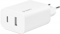 Фото - Зарядний пристрій TTEC SmartCharger Duo USB-C/USB-A 12W 