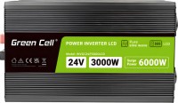 Przetwornica samochodowa Green Cell Power Inverter LCD 24V to 3000W/6000W Pure Sine 