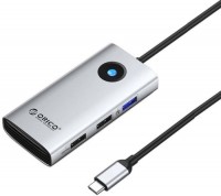 Кардридер / USB-хаб Orico PW11-5P-SV-EP 