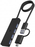 Кардридер / USB-хаб Icy Box IB-HUB1424-C3 