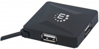 Кардридер / USB-хаб MANHATTAN 4-Port USB 2.0 Hub 