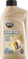 Фото - Моторне мастило K2 Motor Oil 20W-50 XL 1 л