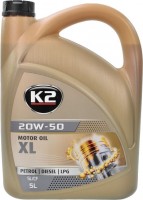 Фото - Моторне мастило K2 Motor Oil 20W-50 XL 5 л