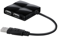 Фото - Кардридер / USB-хаб Belkin USB 2.0 4-Port Travel Hub 