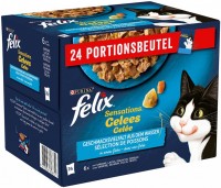 Корм для кішок Felix Sensations Jellies Fish 24 pcs 