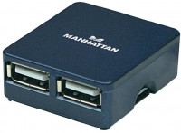 Кардридер / USB-хаб MANHATTAN Hi-Speed USB Micro Hub 
