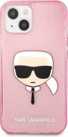 Etui Karl Lagerfeld Glitter Karl's Head for iPhone 13 Mini 