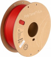 Фото - Пластик для 3D друку Polymaker PolyTerra PLA Army Red 1kg 1 кг  червоний