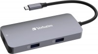 Кардридер / USB-хаб Verbatim USB-C Pro Multiport Hub CMH-05 