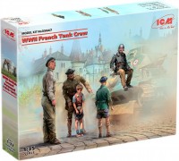 Zdjęcia - Model do sklejania (modelarstwo) ICM WWII French Tank Crew (1:35) 