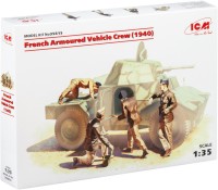 Фото - Збірна модель ICM French Armoured Vehicle Crew (1940) (1:35) 