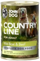 Karm dla psów John Dog Canned Adult Wild Boar/Beef 0.4 kg