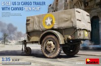 Фото - Збірна модель MiniArt G-518 US 1T Cargo Trailer with Canvas Ben-Hur (1:35) 