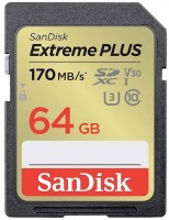 Карта пам'яті SanDisk Extreme Plus SD UHS-I U3 Class 10 64 ГБ