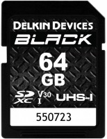 Фото - Карта пам'яті Delkin Devices BLACK SD UHS-I V30 64 ГБ