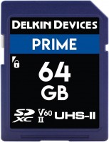 Фото - Карта пам'яті Delkin Devices PRIME UHS-II V60 SDXC 64 ГБ