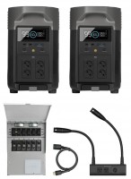 Фото - Зарядна станція EcoFlow 2DELTA Pro + Double Voltage Hub + Transfer Switch 