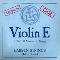 Struny Larsen Violin E String Gold Plated Loop End Medium 
