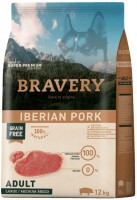 Karm dla psów Bravery Adult Large/Medium Iberian Pork 
