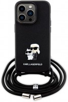 Чохол Karl Lagerfeld Crossbody Saffiano Metal Pin Karl & Choupette for iPhone 14 Pro 