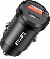 Фото - Зарядний пристрій Essager USB A + Type-C Car Charger 30W 