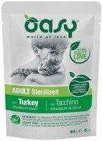 Karma dla kotów OASY Lifestage Sterilized Turkey Pouch 85 g 