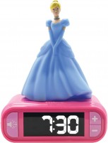 Radioodbiorniki / zegar Lexibook Alarm Clock with Disney Princess Cinderella 3D Night Light 