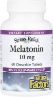 Фото - Амінокислоти Natural Factors Melatonin 10 mg 60 tab 