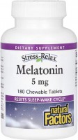 Zdjęcia - Aminokwasy Natural Factors Melatonin 5 mg 90 tab 