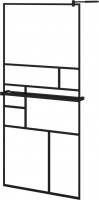 Ścianka prysznicowa VidaXL Walk-in Shower Wall with Shelf 90 3185461 