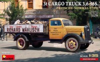 Фото - Збірна модель MiniArt 3t Cargo Truck 3.6-36s. Pritsche Normal Type (1:35) 