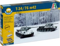 Model do sklejania (modelarstwo) ITALERI T34/76 M42 Fast Assembly (1:72) 