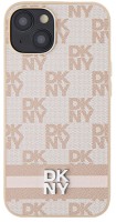 Etui DKNY Leather Checkered Mono Pattern & Printed Stripes for iPhone 14 