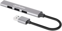 Кардридер / USB-хаб MANHATTAN USB-A 4-Port Hub 