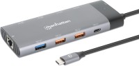 Czytnik kart pamięci / hub USB MANHATTAN USB-C PD 10-in-1 Dual Monitor 8K Docking Station / Multiport Hub 